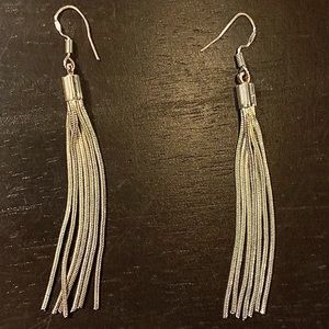 Claire’s Silver Dangly Earrings